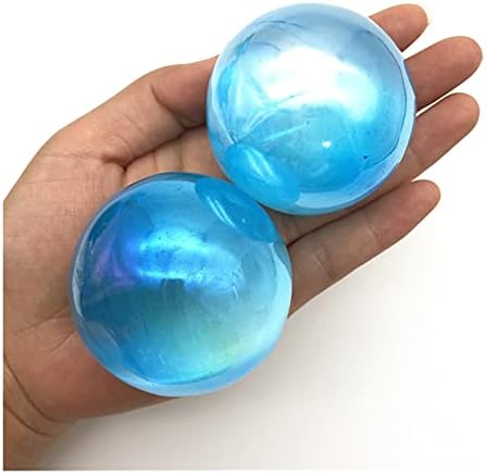 HEEQİNG AE216 1 ADET Doğal Renkli Beyaz Selenit Topu Elektroliz Aura Pembe Alçı Kristal Küre Topu Dekoratif Taşlar