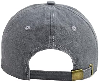 Kalmak Spooky beyzbol şapkası, işlemeli Ayarlanabilir Yıkanmış Vintage Retro Pamuklu Denim Sıkıntılı İskelet El Şapka