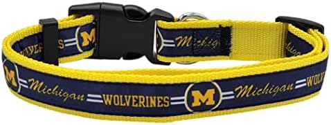 NCAA PET Yaka Michigan Wolverines köpek Tasması, Köpekler ve Kediler için Küçük Kolej Takım Tasması. Kolej tarafından