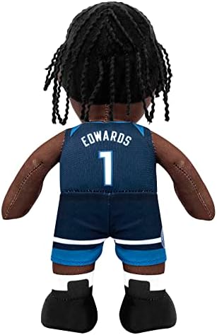 Çamaşır suyu Yaratıkları Minnesota Timberwolves Anthony Edwards 10 Peluş Figür - Oyun veya Sergileme için Bir Süperstar