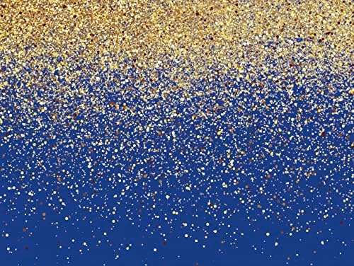 Hadokenn Mavi ve Altın Zemin Glitter Arka Planında fotoğraf arka fonu Mutlu Yeni Yıl Zemin Parti Dekorasyon için wm-3