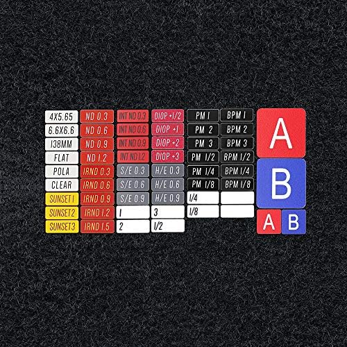 OPENMOON Filtre Etiketleri Özel 1-16 5 Set (13mm x 33mm 12 adet)