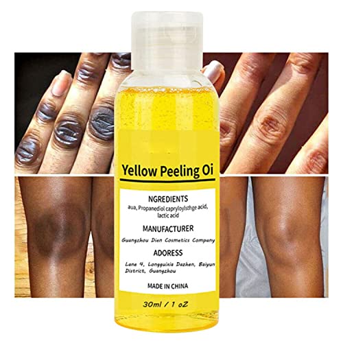Süper Güçlü Sarı Peeling Yağı Aydınlatıcı Peeling Vücut için Koyu Ten, Koyu Ten için Sarı Peeling Yağı, Vücut, Yüz,