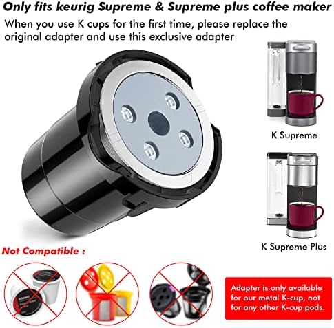 Yeniden kullanılabilir K Bardak Keurig K Yüce | Doldurulabilir K bardak Adaptörü Keurig K Yüce (Artı) kahve Makinesi