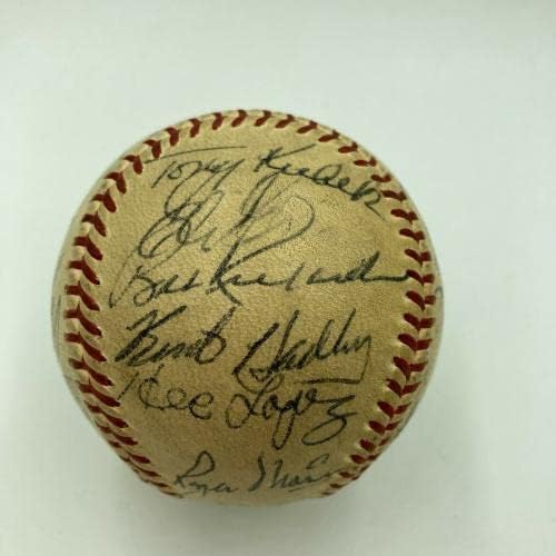 1960 New York Yankees Takımı Beyzbol Mickey Mantle ve Roger Maris JSA ORTAK İmzalı Beyzbol Toplarını İmzaladı