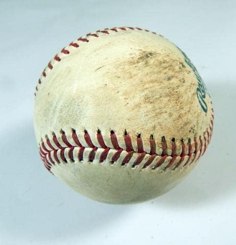 2021 Colorado Rockies Maçında Washington Vatandaşları Beyaz Beyzbol Kullandı VS795806-Oyun Kullanılmış Beyzbol Topları