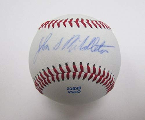 John Middleton Phillies'in sahibi İmzalı / İmzalı OML Beyzbol 139484-İmzalı Beyzbol Topları
