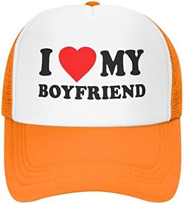 Erkek Arkadaşımı Seviyorum şoför şapkası Spor beyzbol şapkası Rahat Hip-Hop Unisex Eğlence Ayarlanabilir Boyutu