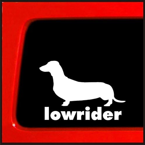 CCI Yaratıcı Konsept Fikirleri CCI073-Dachshund Wiener Köpek Lowrider Sticker Çıkartması | 6 X 4.3 in Vinil Çıkartması