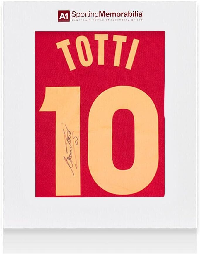Francesco Totti İmzalı AS Roma Forması-1998-99, 10 Numara-Hediye Kutusu-İmzalı Futbol Formaları