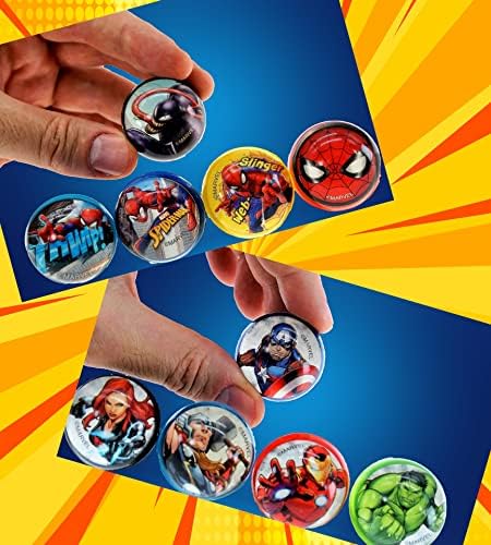 JA-RU Marvel Örümcek Adam Kabarık Topları Superballs Süper Hi Sıçrama 1.2 Fidget Topları Küçük Oyuncaklar Çocuklar