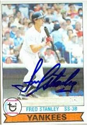 İmza Deposu 585375 Fred Stanley İmzalı Beyzbol Kartı-New York Yankees 1979 Topps-No. 16