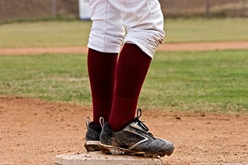 Sof Taban unisex-çocuk Sof Taban Rbı Beyzbol Over-the-buzağı Takım Atletik Performans Çorap Erkekler ve Gençler için