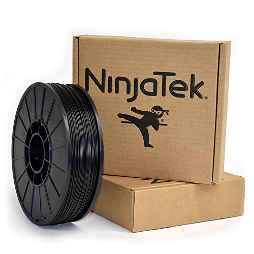 NinjaTek 3DAR01117510 NinjaTek Armadillo TPU Filament, 1,75 mm, TPE, 1 kg, Gece yarısı (Siyah) (1'li Paket)