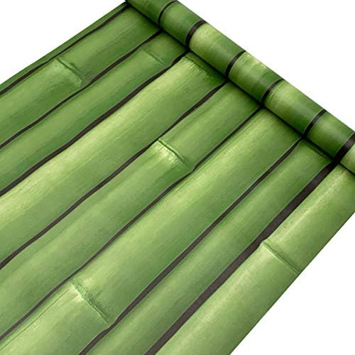 Yıfely Yeşil Bambu Raf Kağıt Su Geçirmez Raf ve çekmece astarı Yenileme Açık Sehpa 17.7 İnç 9.8 Feet