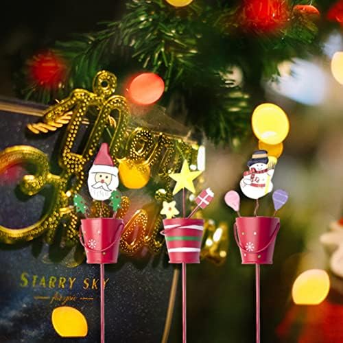 11 Toppers Noel Süslemeleri Boyalı Ferforje Noel Kova Noel Ağacı Kesimler Mezuniyet Kap Büyük (C, Bir Boyut)
