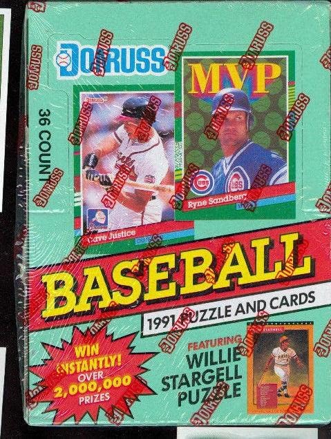 1991 Donruss Beyzbol Balmumu Paketleme kutusu FABRİKA MÜHÜRLÜ Seri 2 Kart Seti - Beyzbol Balmumu Paketleri