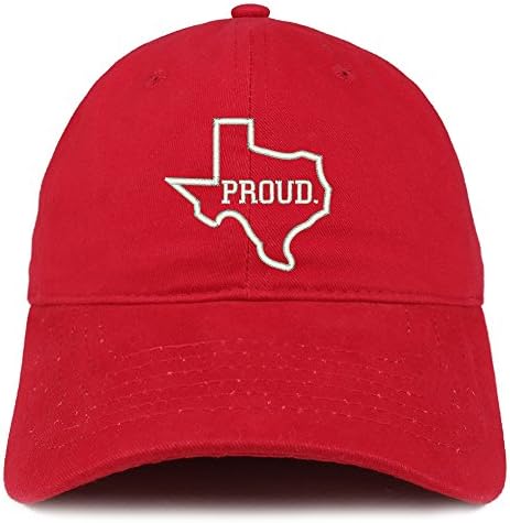 Trendy Giyim Mağazası Proud Texas State Anahat İşlemeli Yumuşak Pamuklu Baba Şapkası