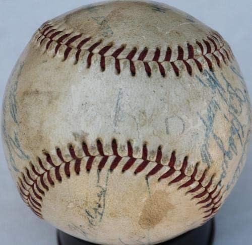 İmzalı 1953 Brooklyn Dodgers Mutlu Felton Hodges Campanella Takımı Beyzbol Jsa İmzalı Beyzbol Topları