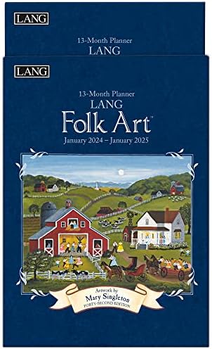 LANG Lang Folk Art™ 2024 Aylık Planlayıcı (24991012099)