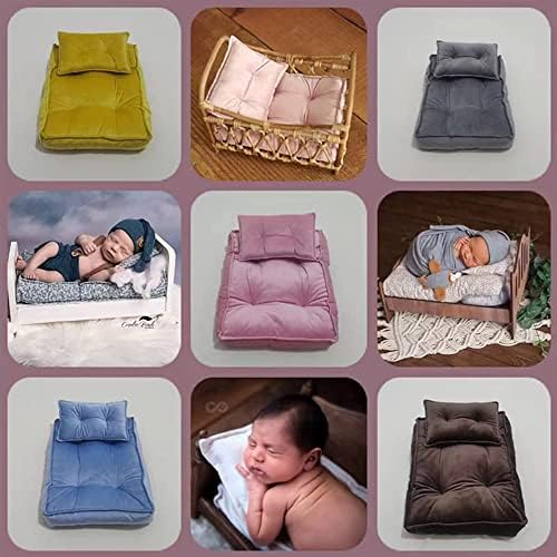 Yenidoğan Fotoğraf Sahne Mini Yatak Posing Yastık Bebek Erkek Bebek Kız Fotoğraf Çekimi Yatak Mat Aksesuarları